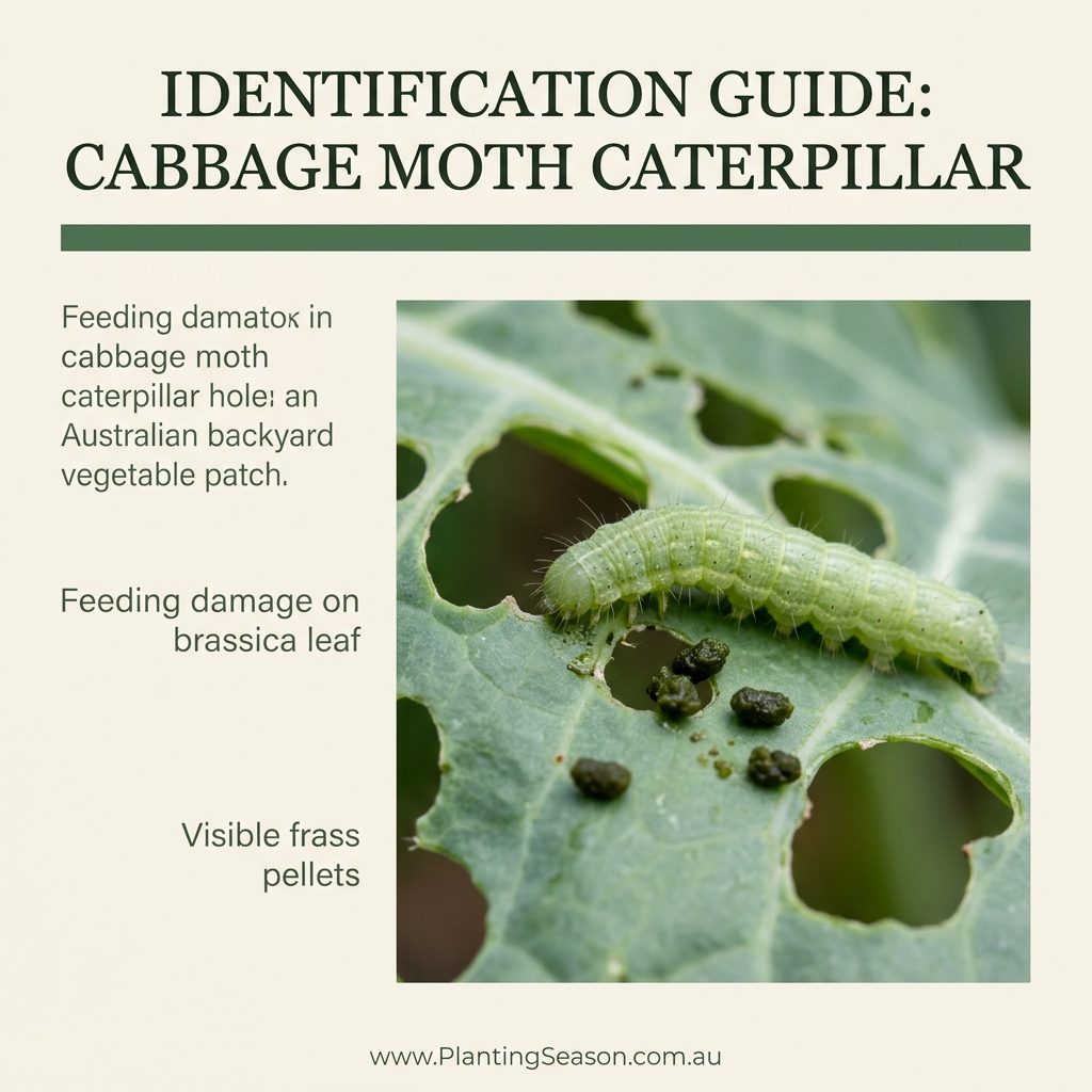 Caterpillar Cabbage Moth identification photo