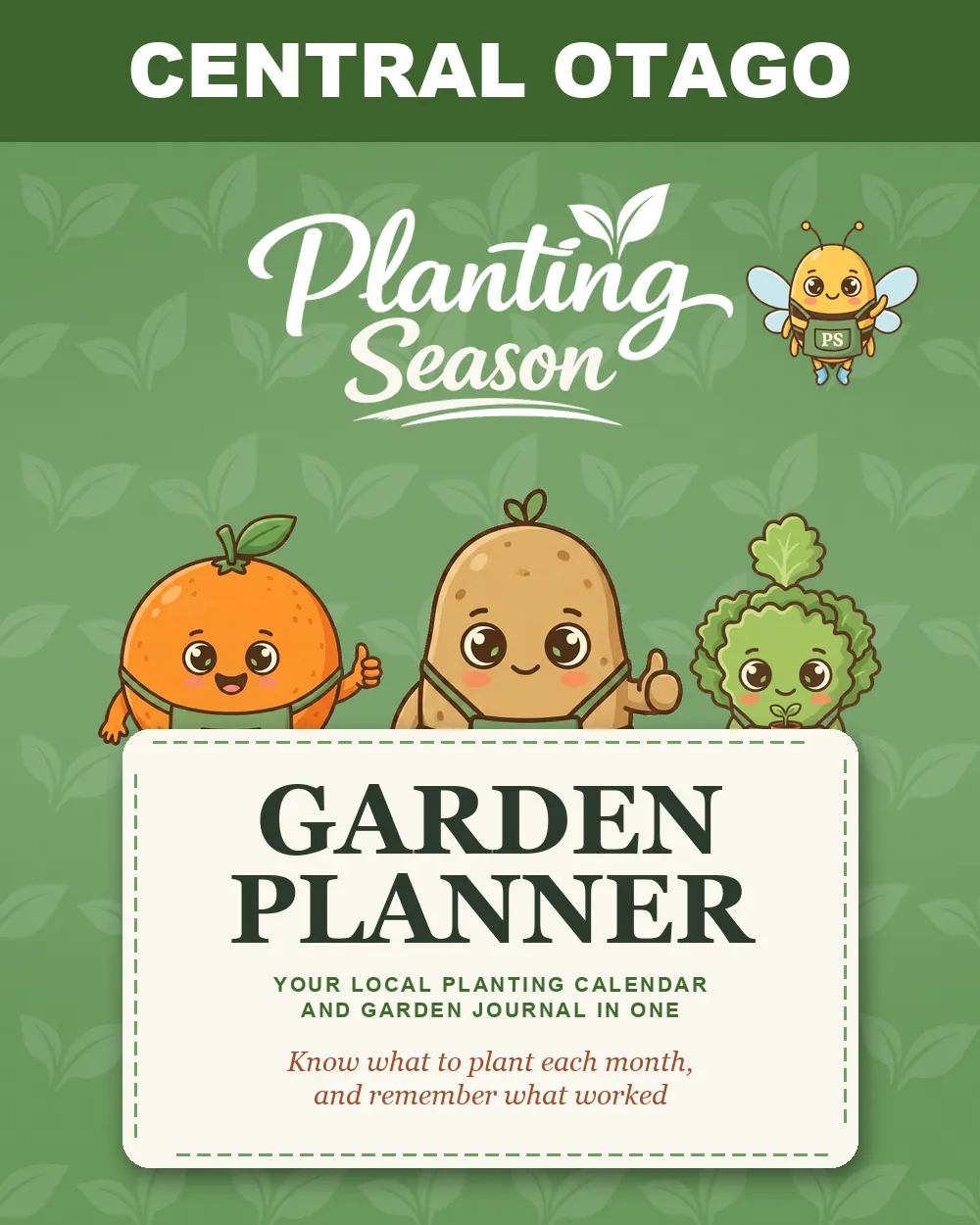 Cover of the Central Otago Garden Planner by Planting Season