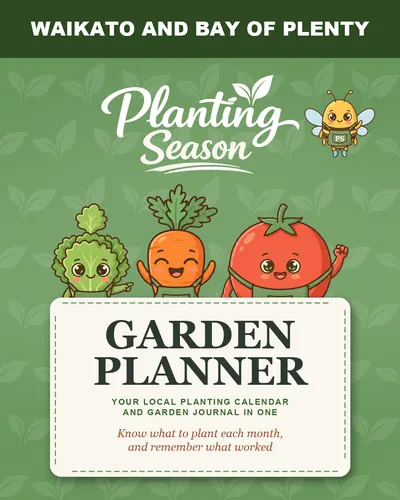 Cover of the Waikato and Bay of Plenty Garden Planner