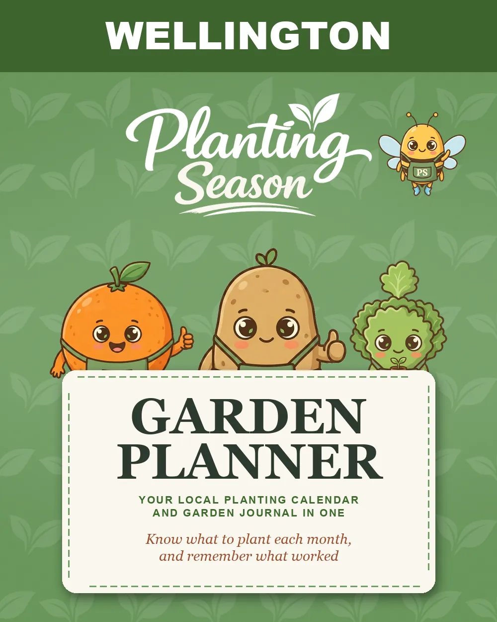 Cover of the Wellington Garden Planner by Planting Season